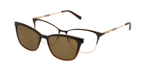 Oprawki Korekcyjne Damskie Solano Z Nakładką Z Filtrem Polaryzacyjnym Cl 10188 B Białe