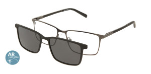 Oprawki Korekcyjne Męskie Solano Z Nakładką Z Filtrem Polaryzacyjnym Cl 10192 A Białe