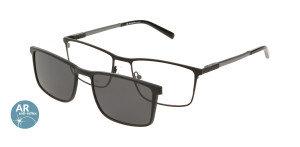 Oprawki Korekcyjne Męskie Solano Z Nakładką Z Filtrem Polaryzacyjnym Cl 10193 B Białe