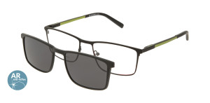 Oprawki Korekcyjne Męskie Solano Z Nakładką Z Filtrem Polaryzacyjnym Cl 10193 F Białe