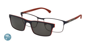 Oprawki Korekcyjne Męskie Solano Z Nakładką Z Filtrem Polaryzacyjnym Cl 10195 D Białe