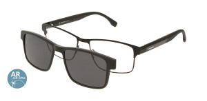 Oprawki Korekcyjne Męskie Solano Z Nakładką Z Filtrem Polaryzacyjnym Cl 10196 A Białe