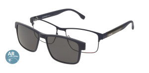 Oprawki Korekcyjne Męskie Solano Z Nakładką Z Filtrem Polaryzacyjnym Cl 10196 B Białe