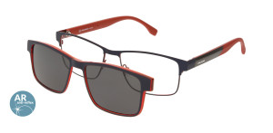 Oprawki Korekcyjne Męskie Solano Z Nakładką Z Filtrem Polaryzacyjnym Cl 10196 D Białe