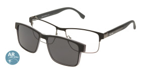 Oprawki Korekcyjne Męskie Solano Z Nakładką Z Filtrem Polaryzacyjnym Cl 10196 E Białe