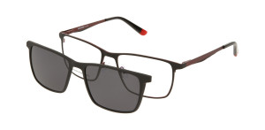 Oprawki Korekcyjne Męskie Solano Z Nakładką Z Filtrem Polaryzacyjnym Cl 10197 A Białe