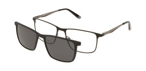 Oprawki Korekcyjne Męskie Solano Z Nakładką Z Filtrem Polaryzacyjnym Cl 10197 B Białe