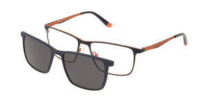 Oprawki Korekcyjne Męskie Solano Z Nakładką Z Filtrem Polaryzacyjnym Cl 10197 C Białe