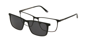 Oprawki Korekcyjne Męskie Solano Z Nakładką Z Filtrem Polaryzacyjnym Cl 10198 B Białe