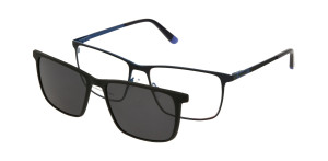 Oprawki Korekcyjne Męskie Solano Z Nakładką Z Filtrem Polaryzacyjnym Cl 10198 D Białe