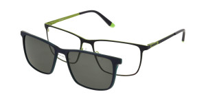 Oprawki Korekcyjne Męskie Solano Z Nakładką Z Filtrem Polaryzacyjnym Cl 10198 E Białe