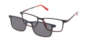 Oprawki Korekcyjne Unisex Solano Junior Z Nakładką Z Filtrem Polaryzacyjnym Cl 50038 B Białe