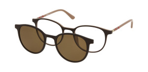Oprawki Korekcyjne Unisex Solano Junior Z Nakładką Z Filtrem Polaryzacyjnym Cl 50040 B Białe