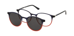 Oprawki Korekcyjne Unisex Solano Junior Z Nakładką Z Filtrem Polaryzacyjnym Cl 50040 C Białe