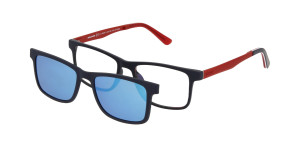 Oprawki Korekcyjne Unisex Solano Junior Z Nakładką Z Filtrem Polaryzacyjnym Cl 50046 B Białe