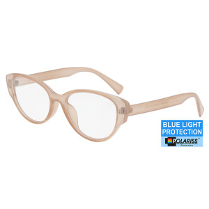Polariss Okulary Damskie Z Filtrem Blue Light Do Komputera - Bpol 231 Br Fioletowe