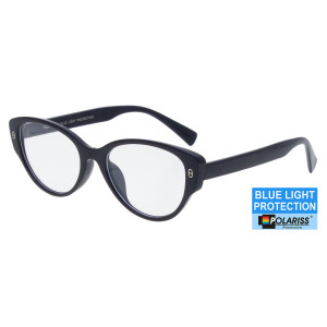 Polariss Okulary Damskie Z Filtrem Blue Light Do Komputera - Bpol 231 Cz Fioletowe