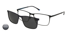 Tytanowa Oprawki Korekcyjne Męskie Solano Z Nakładką Z Filtrem Polaryzacyjnym Cl 10229 A 