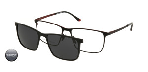 Tytanowa Oprawki Korekcyjne Męskie Solano Z Nakładką Z Filtrem Polaryzacyjnym Cl 10229 C 