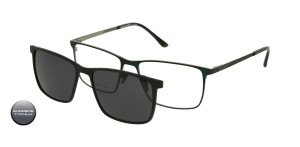 Tytanowa Oprawki Korekcyjne Męskie Solano Z Nakładką Z Filtrem Polaryzacyjnym Cl 10229 D 