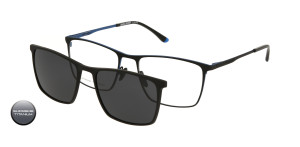 Tytanowa Oprawki Korekcyjne Męskie Solano Z Nakładką Z Filtrem Polaryzacyjnym Cl 10231 A 