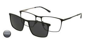 Tytanowa Oprawki Korekcyjne Męskie Solano Z Nakładką Z Filtrem Polaryzacyjnym Cl 10231 C 