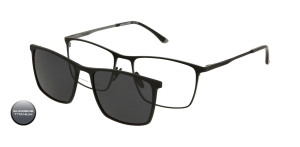 Tytanowa Oprawki Korekcyjne Męskie Solano Z Nakładką Z Filtrem Polaryzacyjnym Cl 10231 E 