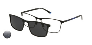 Tytanowa Oprawki Korekcyjne Męskie Solano Z Nakładką Z Filtrem Polaryzacyjnym Cl 10232 A 