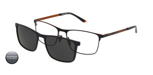 Tytanowa Oprawki Korekcyjne Męskie Solano Z Nakładką Z Filtrem Polaryzacyjnym Cl 10232 B 