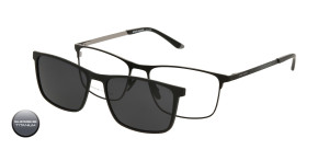 Tytanowa Oprawki Korekcyjne Męskie Solano Z Nakładką Z Filtrem Polaryzacyjnym Cl 10232 C 