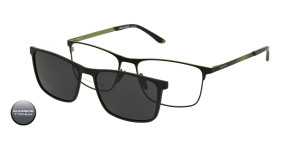 Tytanowa Oprawki Korekcyjne Męskie Solano Z Nakładką Z Filtrem Polaryzacyjnym Cl 10232 D 