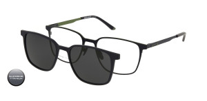 Tytanowa Oprawki Korekcyjne Męskie Solano Z Nakładką Z Filtrem Polaryzacyjnym Cl 10233 B 