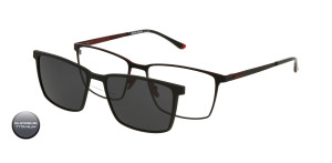 Tytanowa Oprawki Korekcyjne Męskie Solano Z Nakładką Z Filtrem Polaryzacyjnym Cl 10234 A 