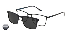 Tytanowa Oprawki Korekcyjne Męskie Solano Z Nakładką Z Filtrem Polaryzacyjnym Cl 10234 B 