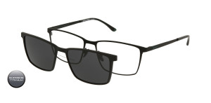 Tytanowa Oprawki Korekcyjne Męskie Solano Z Nakładką Z Filtrem Polaryzacyjnym Cl 10234 C 