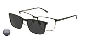 Tytanowa Oprawki Korekcyjne Męskie Solano Z Nakładką Z Filtrem Polaryzacyjnym Cl 10234 D 