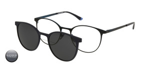 Tytanowa Oprawki Korekcyjne Męskie Solano Z Nakładką Z Filtrem Polaryzacyjnym Cl 10240 B 