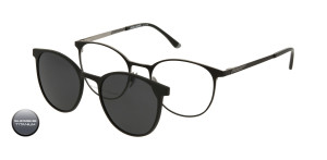 Tytanowa Oprawki Korekcyjne Męskie Solano Z Nakładką Z Filtrem Polaryzacyjnym Cl 10240 C 