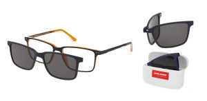 Oprawki Korekcyjne Męskie Solano Z Nakładką Z Filtrem Polaryzacyjnym Cl 90211 C 