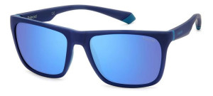 Polaroid Okulary Przeciwsłoneczne Unisex Pld 2141/s Vgl Niebieski Azure Niebieskie