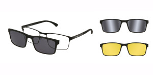 Oprawki Korekcyjne Męskie Solano Cl 10195 Set Z Kompletem 3 Nakładek Białe