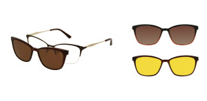 Oprawki Korekcyjne Damskie Solano Cl 10249 Set Z Kompletem 3 Nakładek 