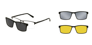 Oprawki Korekcyjne Męskie Solano Cl 10261 Set Z Kompletem 3 Nakładek 