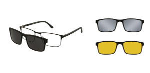 Oprawki Korekcyjne Męskie Solano Cl 10264 Set Z Kompletem 3 Nakładek 