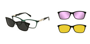 Oprawki Korekcyjne Damskie Solano Cl 90278 B Set Z Kompletem 3 Nakładek 