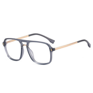 Męskie Okulary Pilotki Zerówki Do Komputera Blue Light Z Flexami 25131d Szary Fioletowe