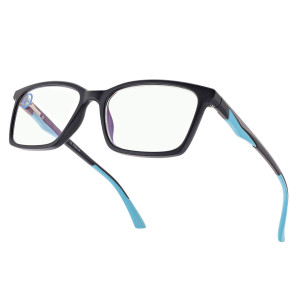 Męskie Męskie Okulary Zerówki Do Komputera Blue Light St338 Czarne Fioletowe