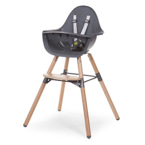 Krzesełko do karmienia Evolu 2 natural-anthracite, Childhome