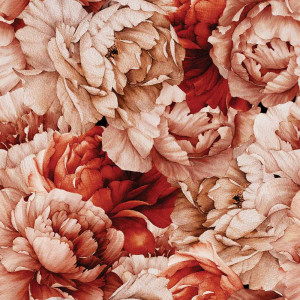 Tapeta do pokoju dziecka Kolorowe peonie