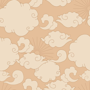 Tapeta do pokoju dziecka CLASSIC barocco clouds beige